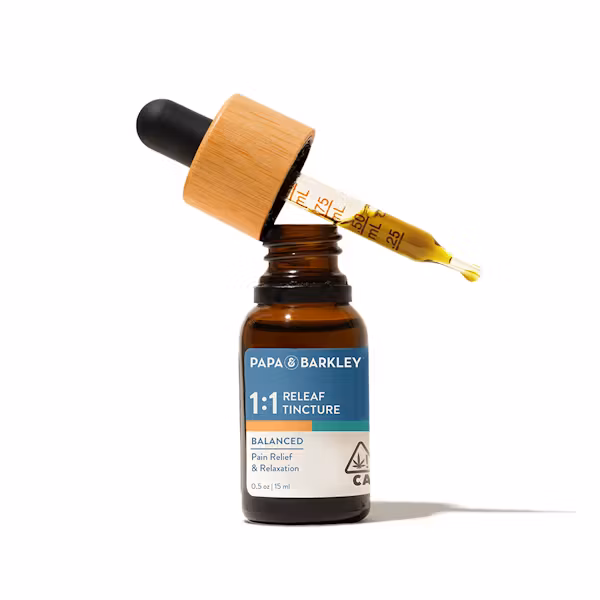 Balanced 1:1 Releaf Tincture - 15ml-Papa & Barkley